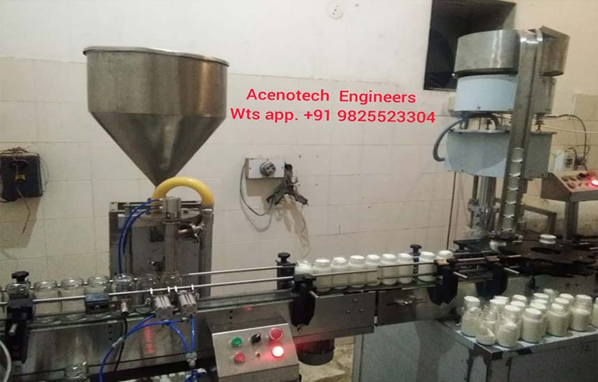 Automatic Paste Bottle Filling Capping Machine